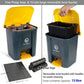 Outdoor Dog Trash Can with Pooper Scooper & 60 Free Waste Bags