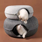 Large Cat Tunnel Bed for Indoor Cats with 3 Toys