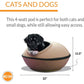 K&H Pet Products Thermo-Kitty Mod Dream Pod Heated Cat Bed